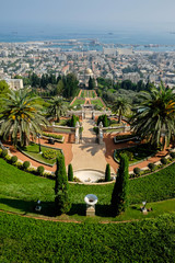 View over Haifa and the Baha'i Garden