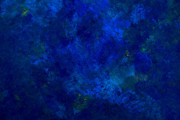 Naklejka na ściany i meble Blue oil paint mixed. Abstract texture.