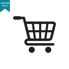 shopping cart icon vector logo template