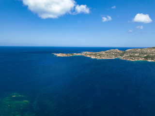 Fototapeta na wymiar Impressive view over La Maddalena, Sardinia, Italy. 