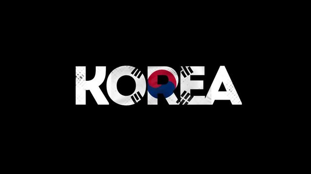Korea Intro Draw Logo Animation + Alpha Channel