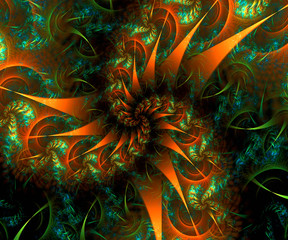 Obraz premium Computer generated colorful fractal artwork