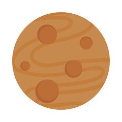 Isolated rocket flat style icon vector design