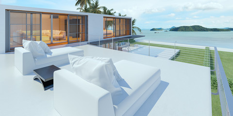 Fototapeta premium Modern Beach House