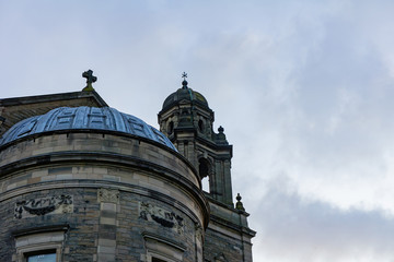Fototapeta na wymiar Exterior view of the The Parish Church of St Cuthbert