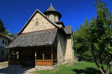 Annunciation monastery - one of Ovcar–Kablar Monasteries in Canyon of Western Morava River, Serbia