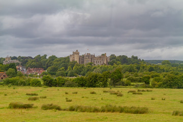 Fototapeta na wymiar Exterior view of The Arundel Castle