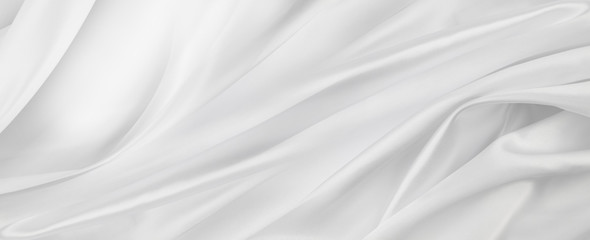 White silk fabric lines