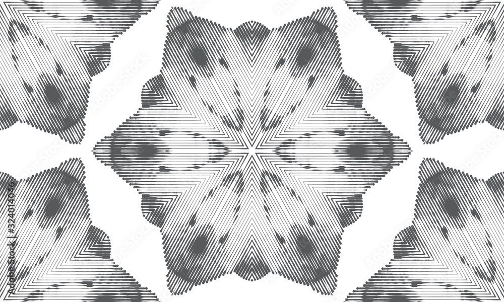 Poster abstract seamless pattern with geometric texture. pattern of repeating symmetrical shapes.