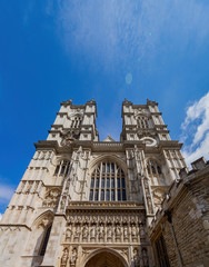 Exterior view of the Westminster Abbey