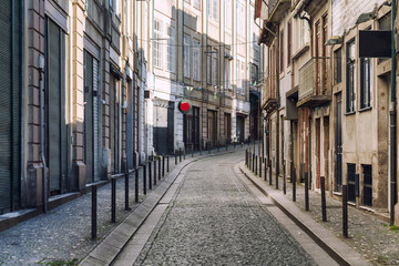 Naklejka na ściany i meble Street in Porto, Portugal