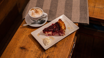 cheesecake on the table