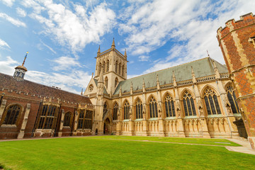 Fototapeta premium Exterior view of the St John's College Chapel