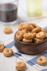 Traditional Italian snack tarallini