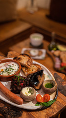 food in the restaurant