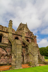 Fototapeta na wymiar Morning view of the Holyrood Abbey ruins