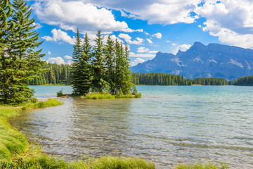 Majestic mountain lake in Canada.