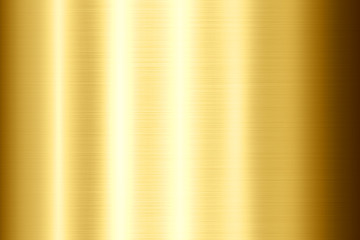 3D illustration of shiny golden metal texture or background