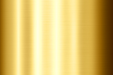 3D illustration of shiny golden metal texture or background