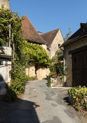 Fototapeta na wymiar Village around Castelnaud-la-chapelle castle in Dordogne valley, Perigord Noir, France