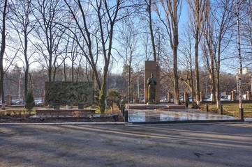 Monuments to the heroes of the second world war in the territory National Medical University named after O. O. Bogomolets