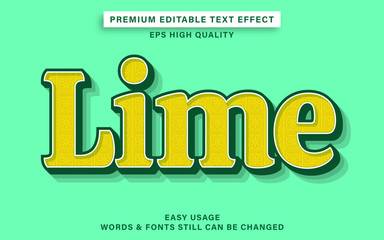 lime text effect