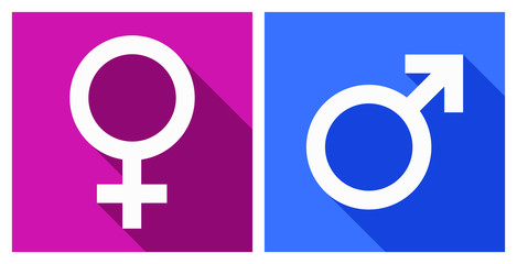 Fototapeta premium male female gender vector icons