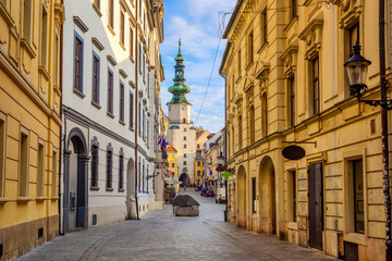 Old town of Bratislava, Slovakia - obrazy, fototapety, plakaty