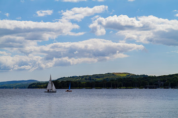 Beautiful nature landscape around Lake Windermere
