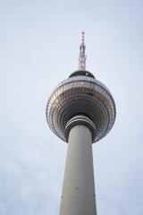 Famous tv tower of Berlin, Germany