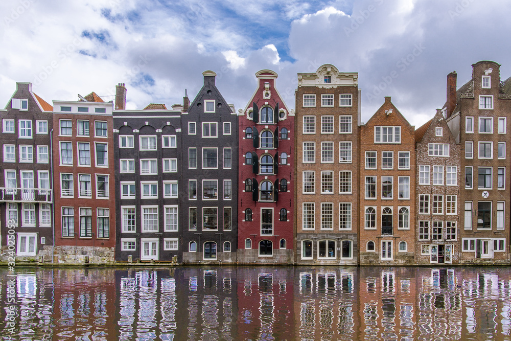 Wall mural amsterdam houses