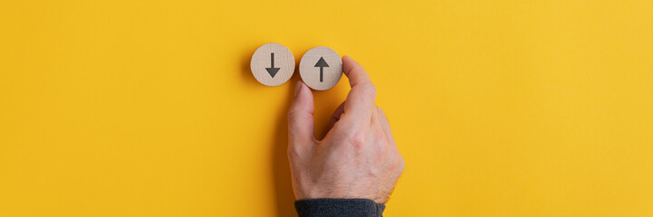 Conceptual image of choice and direction