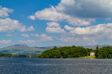 Beautiful nature landscape around Lake Windermere