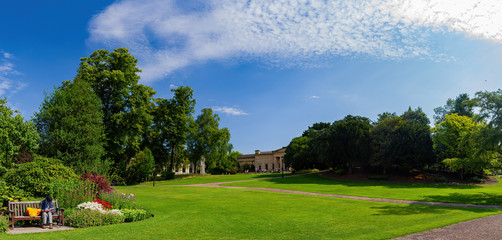 Fototapeta na wymiar Exterior view of the Museum Gardens