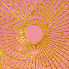 Abstract maze background. Grill background. Geometric interior background. 3d illustration, 3d ..rendering.