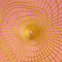 Abstract maze background. Grill background. Geometric interior background. 3d illustration, 3d ..rendering.