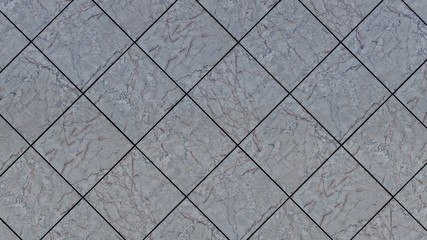 Square shaped white tiles surface texture as background image.