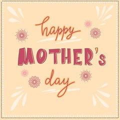 Happy mothers day nice card or banner