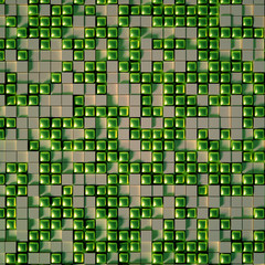 Fototapeta premium Geometric interior background. 3d illustration, 3d rendering.