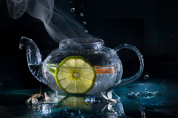 Hot tea - with steam 