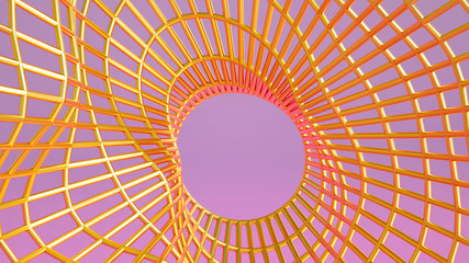 Abstract maze background. Grill background. Geometric interior background. 3d illustration, 3d ..rendering.