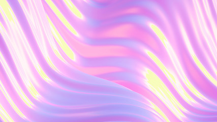 Drapery fabric abstraction. 3d illustration, 3d rendering.