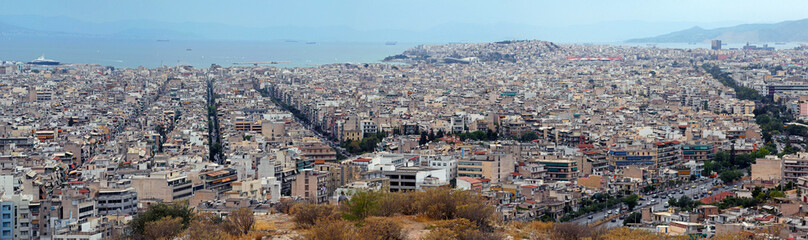Fototapeta na wymiar panorama of the city of athens, greece
