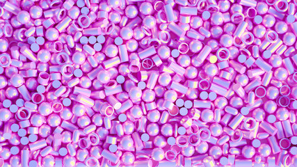 Small details background. 3d illustration, 3d rendering.