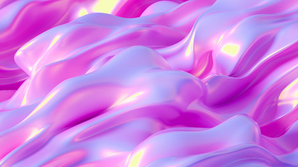 Obraz premium Drapery fabric abstraction. 3d illustration, 3d rendering.