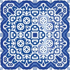 Traditional ornate portuguese azulejo.