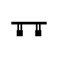 Bridge icon, logo isolated on white background