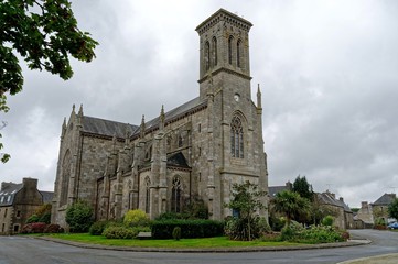 Fototapeta na wymiar Église Notre-Dame de Plouaret, Côtes-d'Armor, Bretagne, France