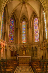 Fototapeta na wymiar Kulturdenkmal gotische Kathedrale Notre-Dame de Bayeux in der Normandie