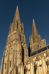Kulturdenkmal gotische Kathedrale Notre-Dame de Bayeux in der Normandie